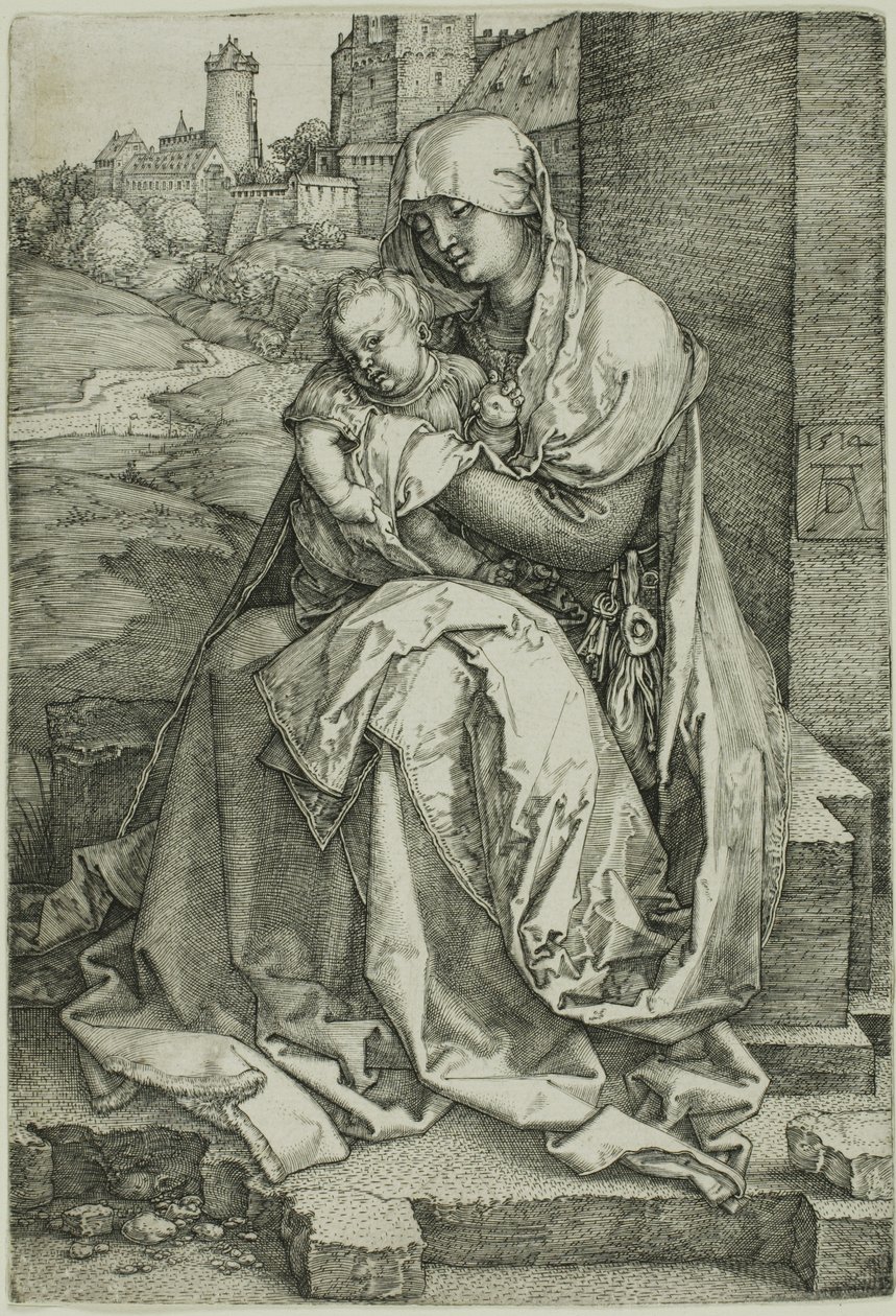 Duvarın Yanındaki Madonna by Albrecht Dürer