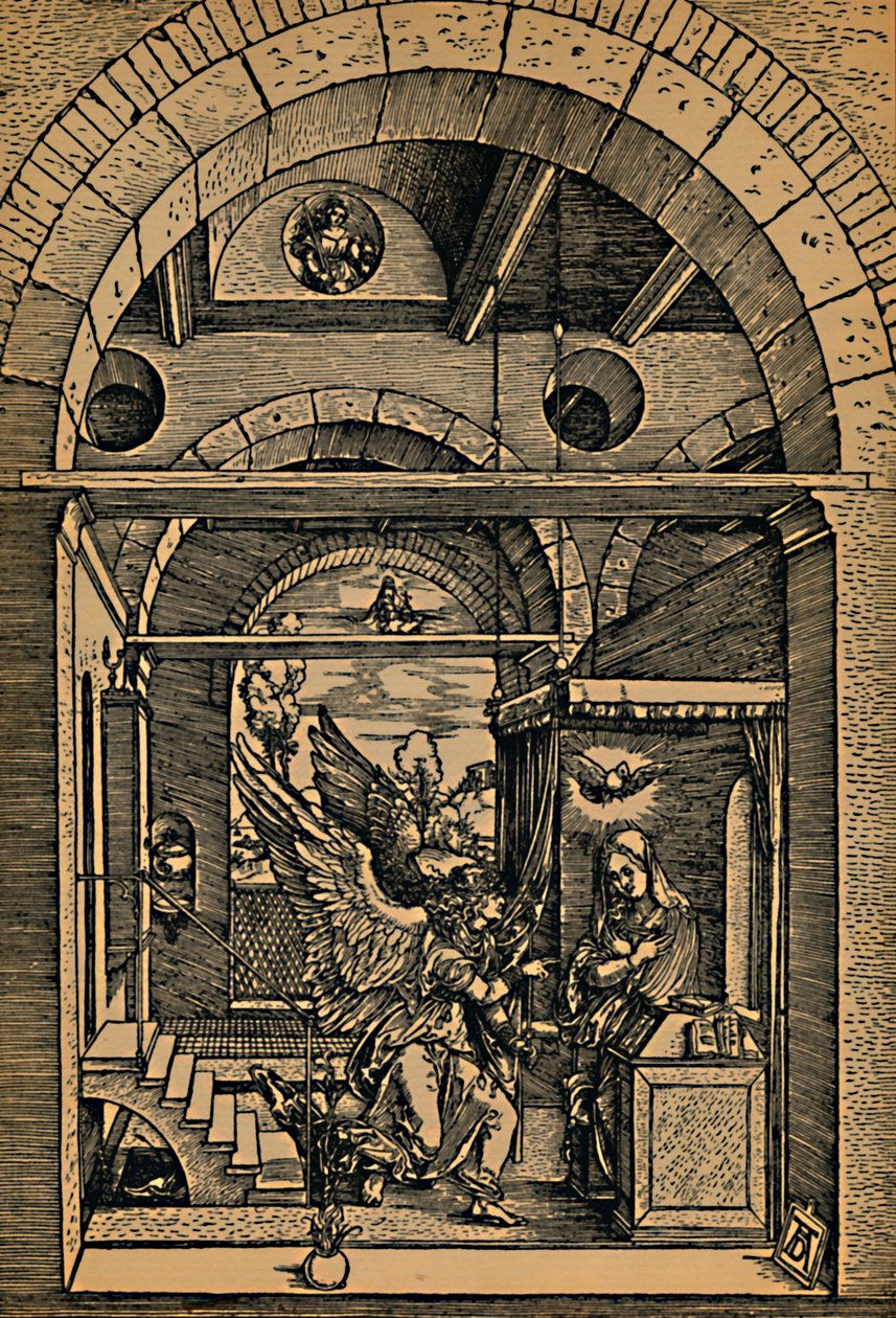 Maria Verkundigung, Müjde, c1503. by Albrecht Dürer