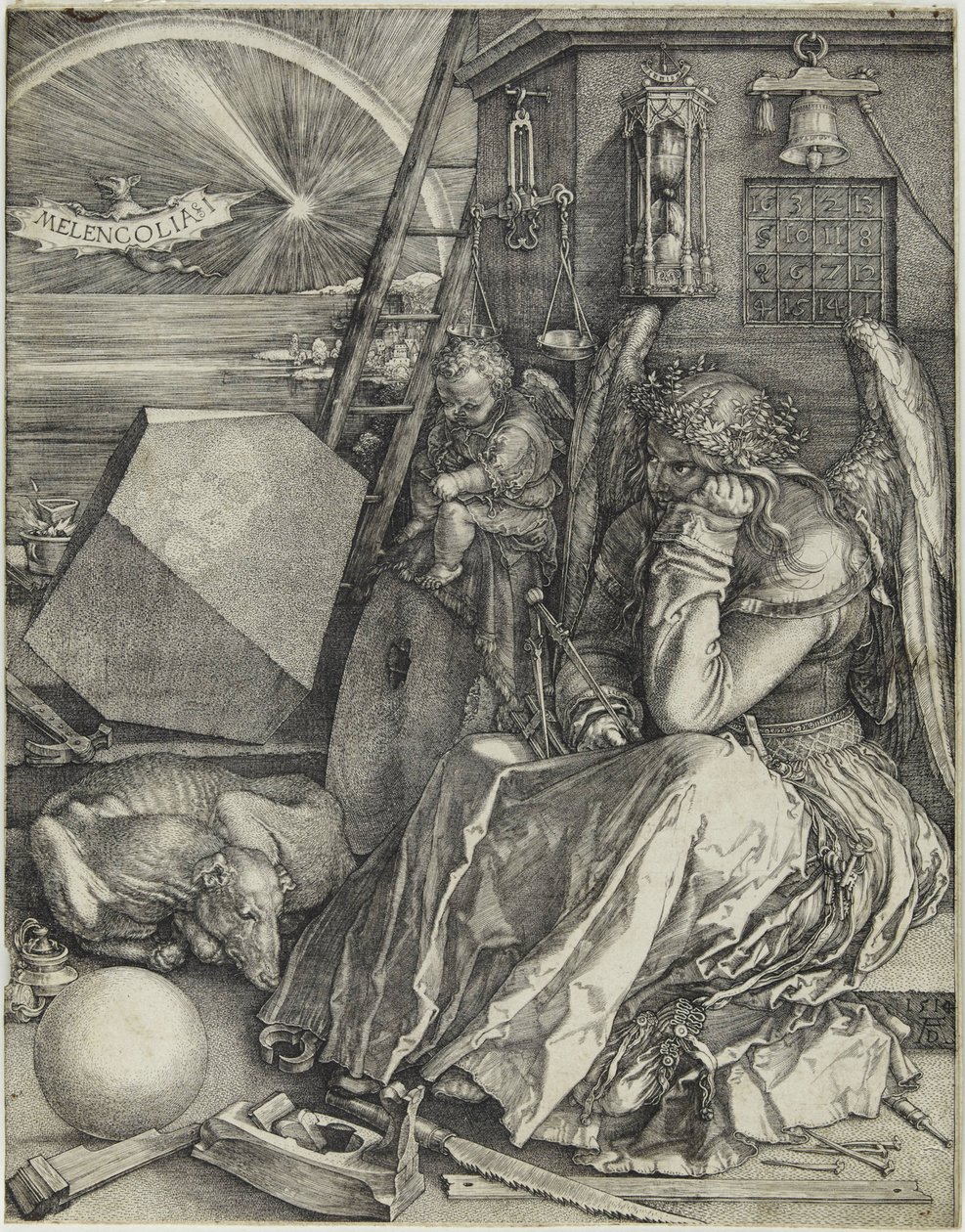 Melenkolya I, 1514. by Albrecht Dürer