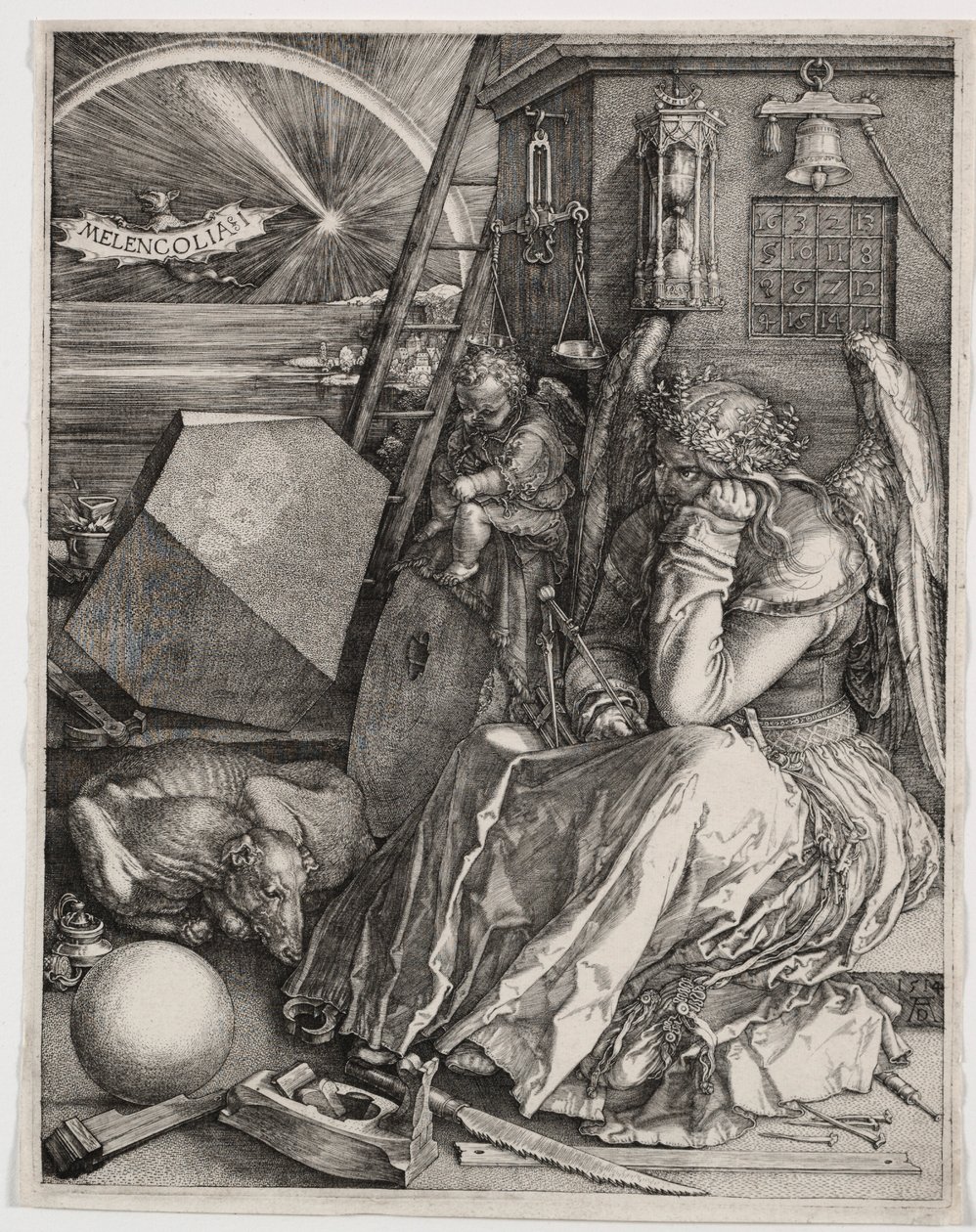Melenkolya I, 1514. by Albrecht Dürer