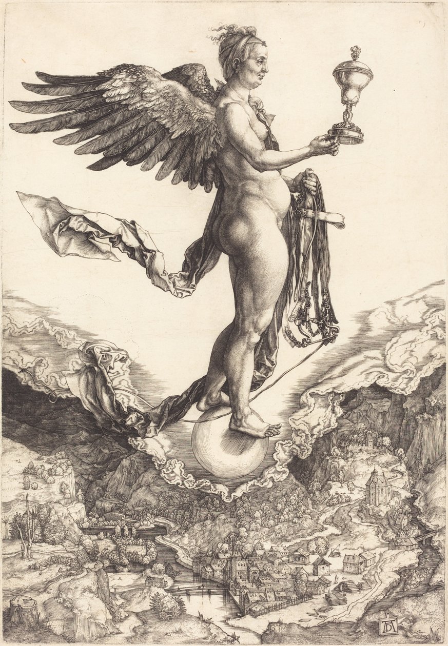 Nemesis (Büyük Servet) by Albrecht Dürer