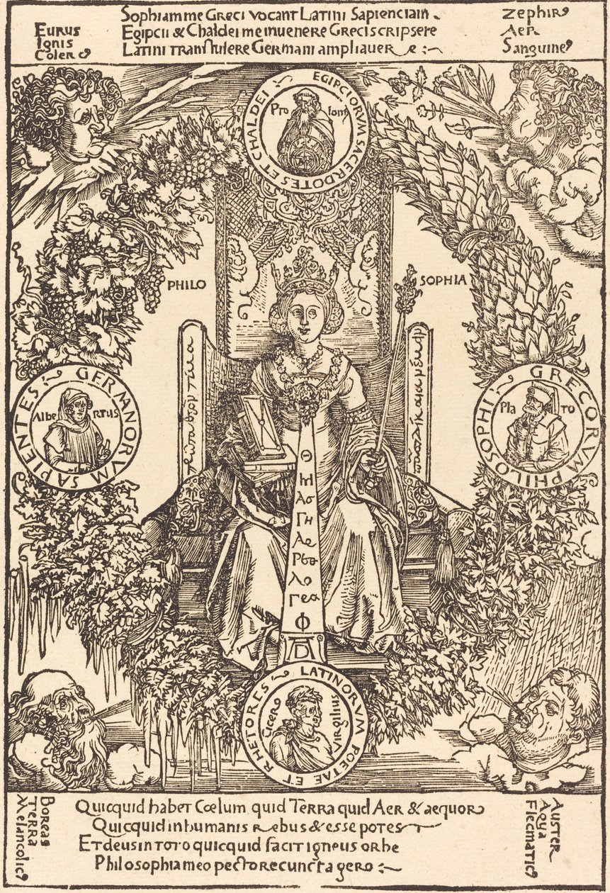 Felsefe, muhtemelen 1502. by Albrecht Dürer