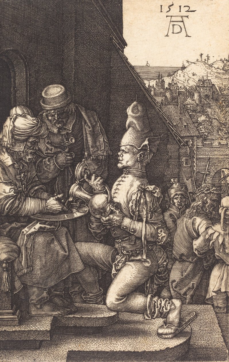 Ellerini Yıkanan Pilatus, 1512. by Albrecht Dürer