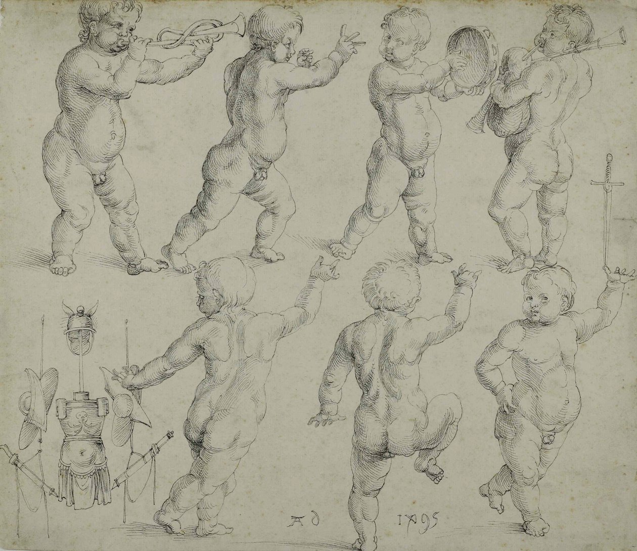 Putti, 1495. by Albrecht Dürer