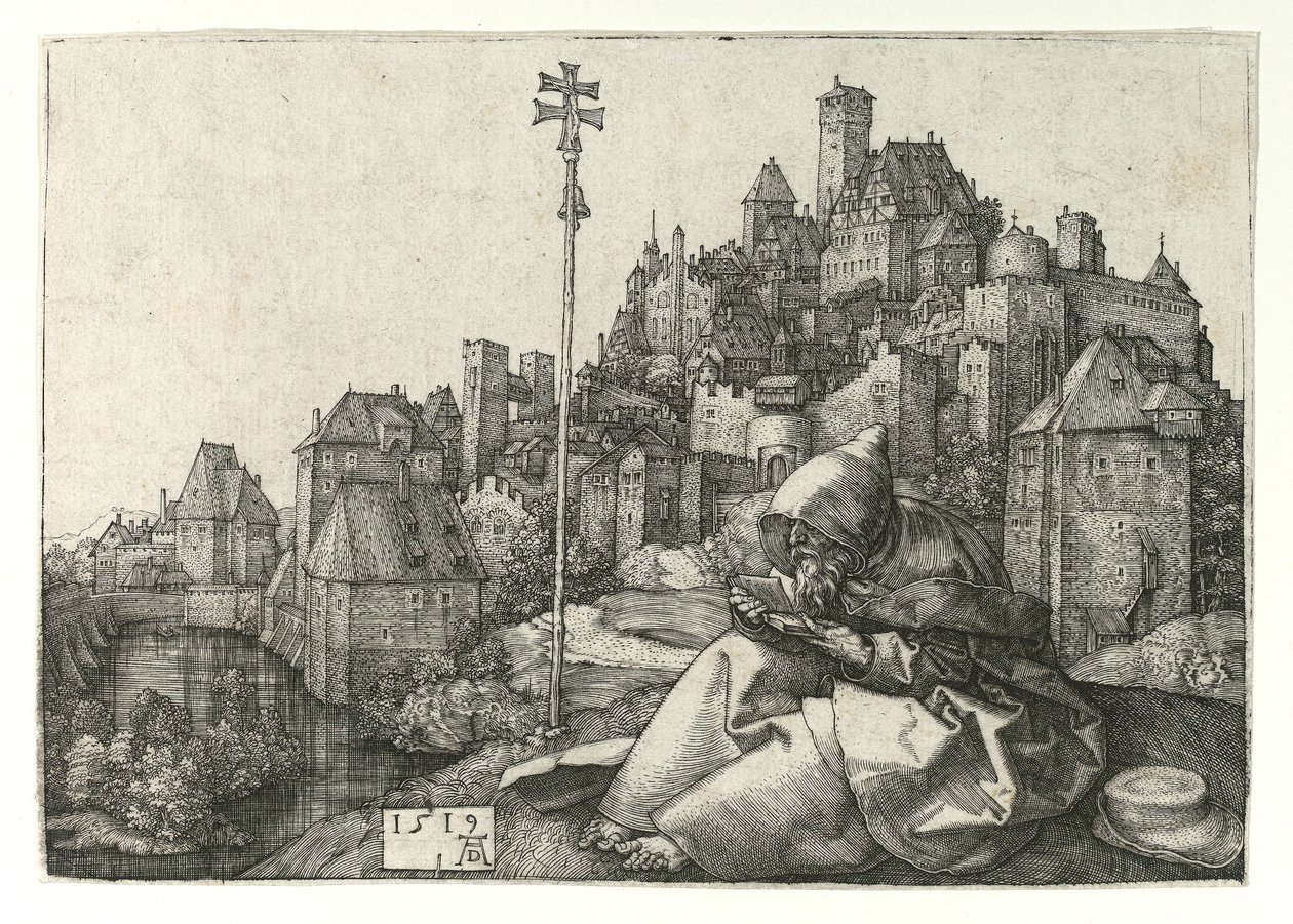 Aziz Anthony okuma. 1519 by Albrecht Dürer