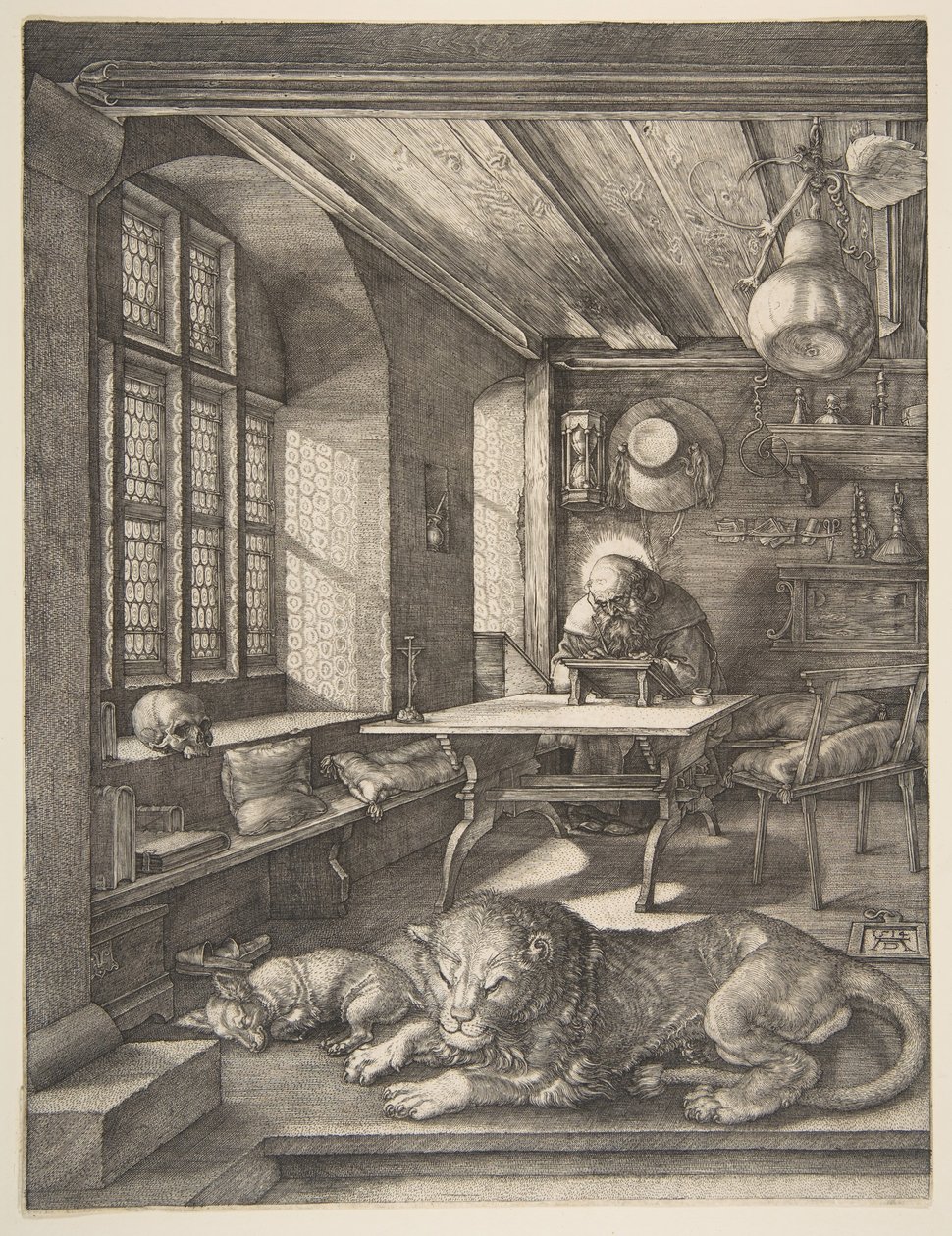 Aziz Jerome Çalışmasında, 1514. by Albrecht Dürer
