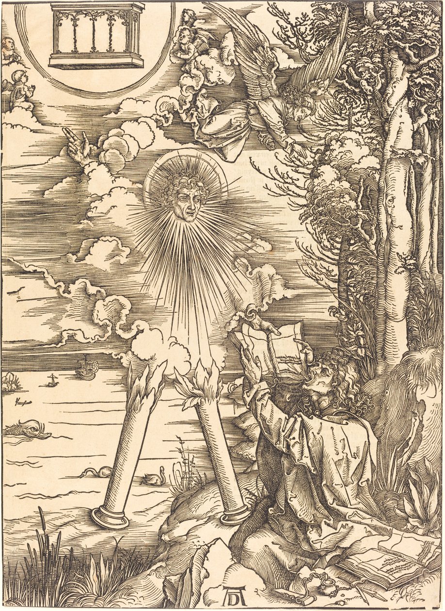 Aziz John Kitabı Yutuyor by Albrecht Dürer