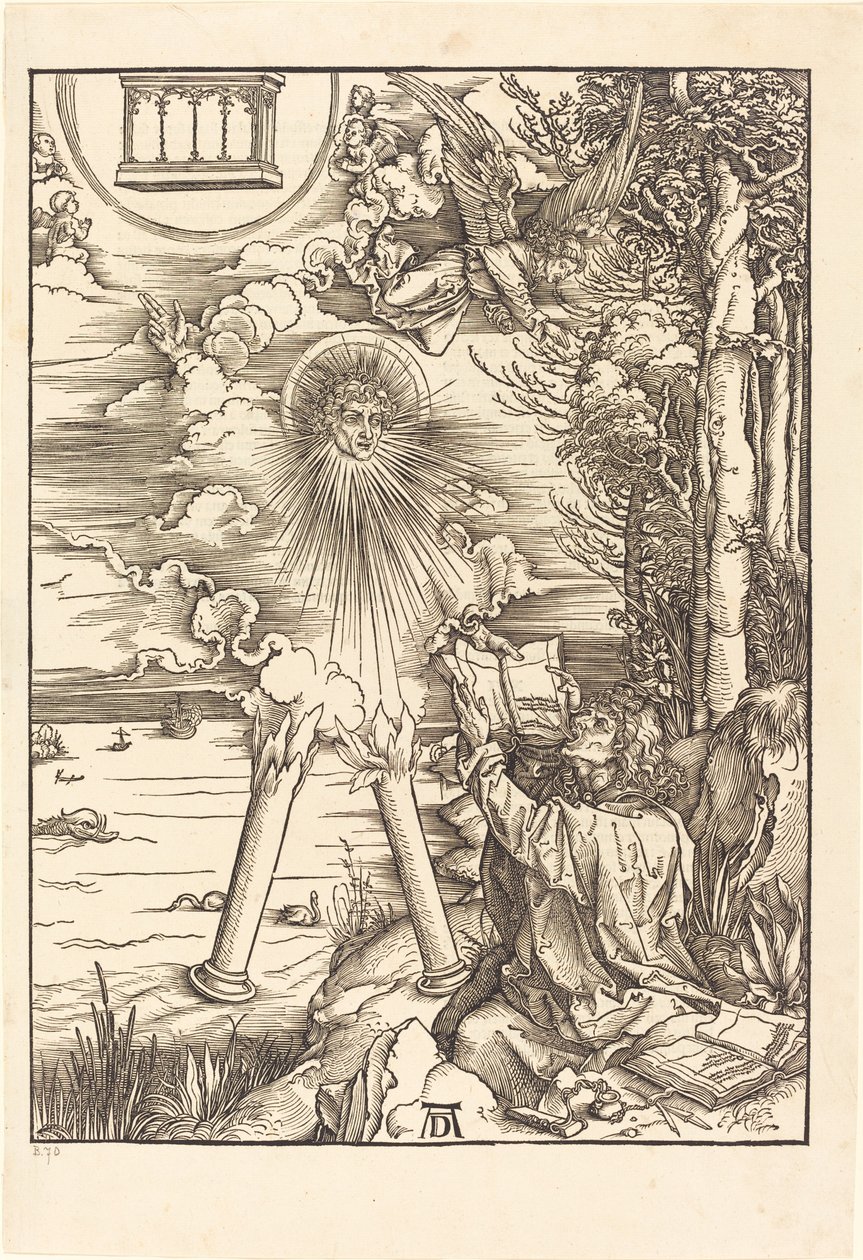 Aziz John Kitabı Yutuyor by Albrecht Dürer