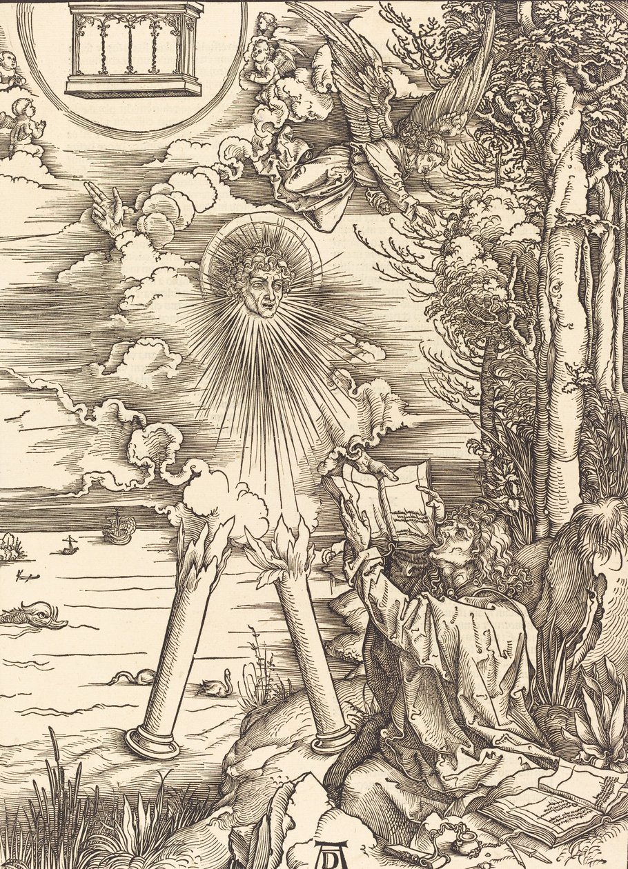 Aziz John Kitabı Yutuyor, 1498. by Albrecht Dürer
