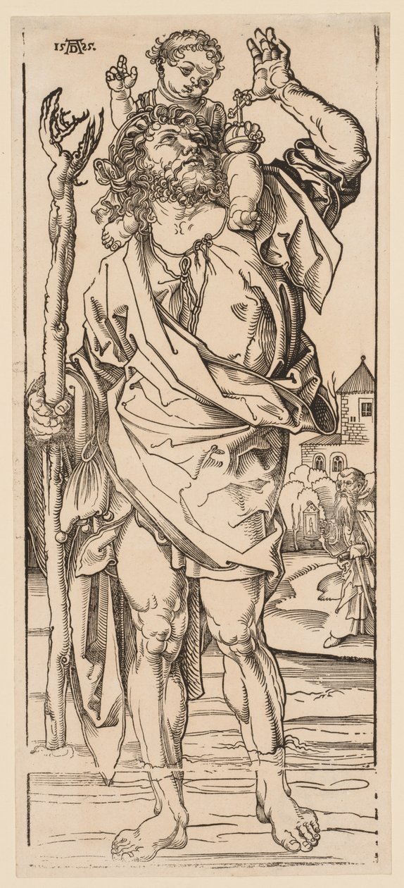Aziz Christopher Dereyi Geçerken by Albrecht Dürer