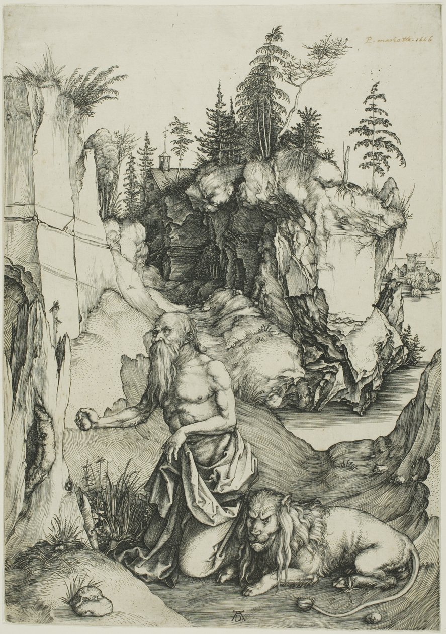 Vahşi Doğada Aziz Jerome Tövbekar by Albrecht Dürer