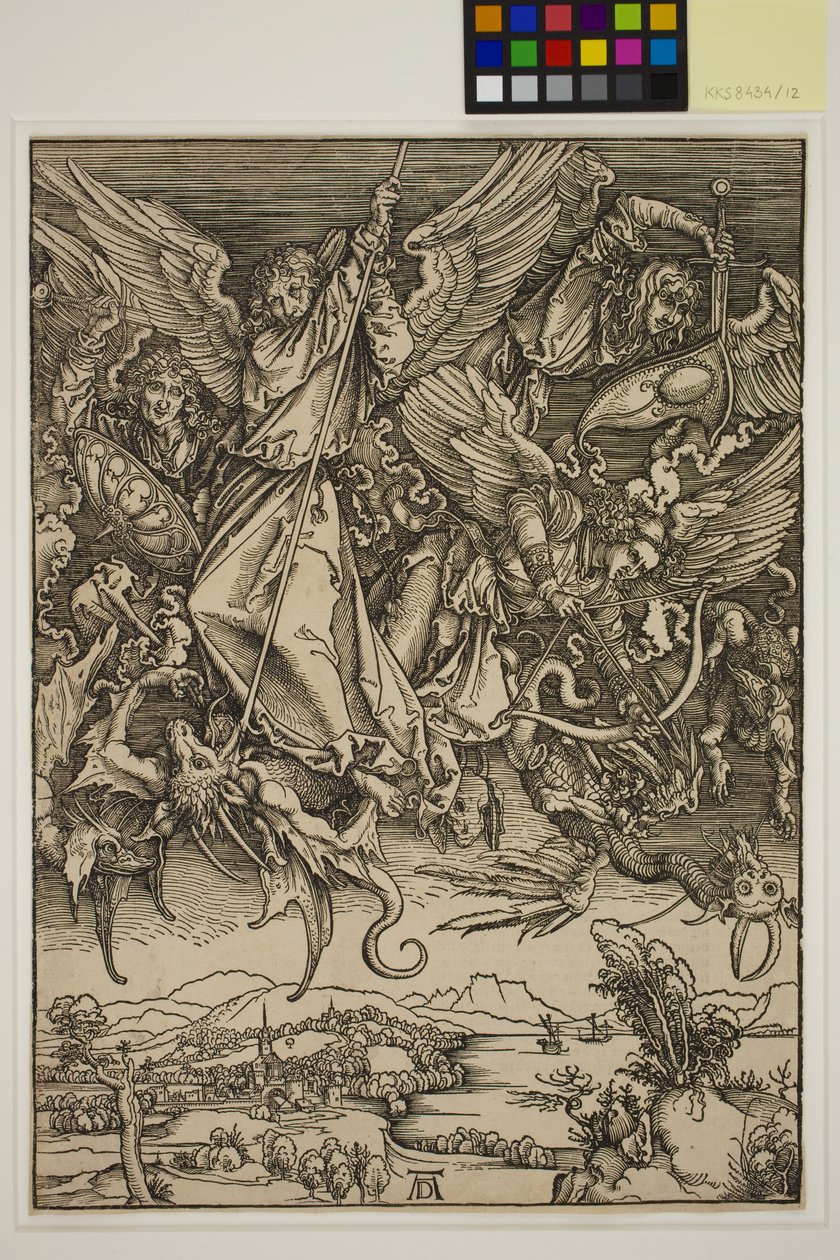 Aziz Michael Ejderhayla Savaşıyor by Albrecht Dürer