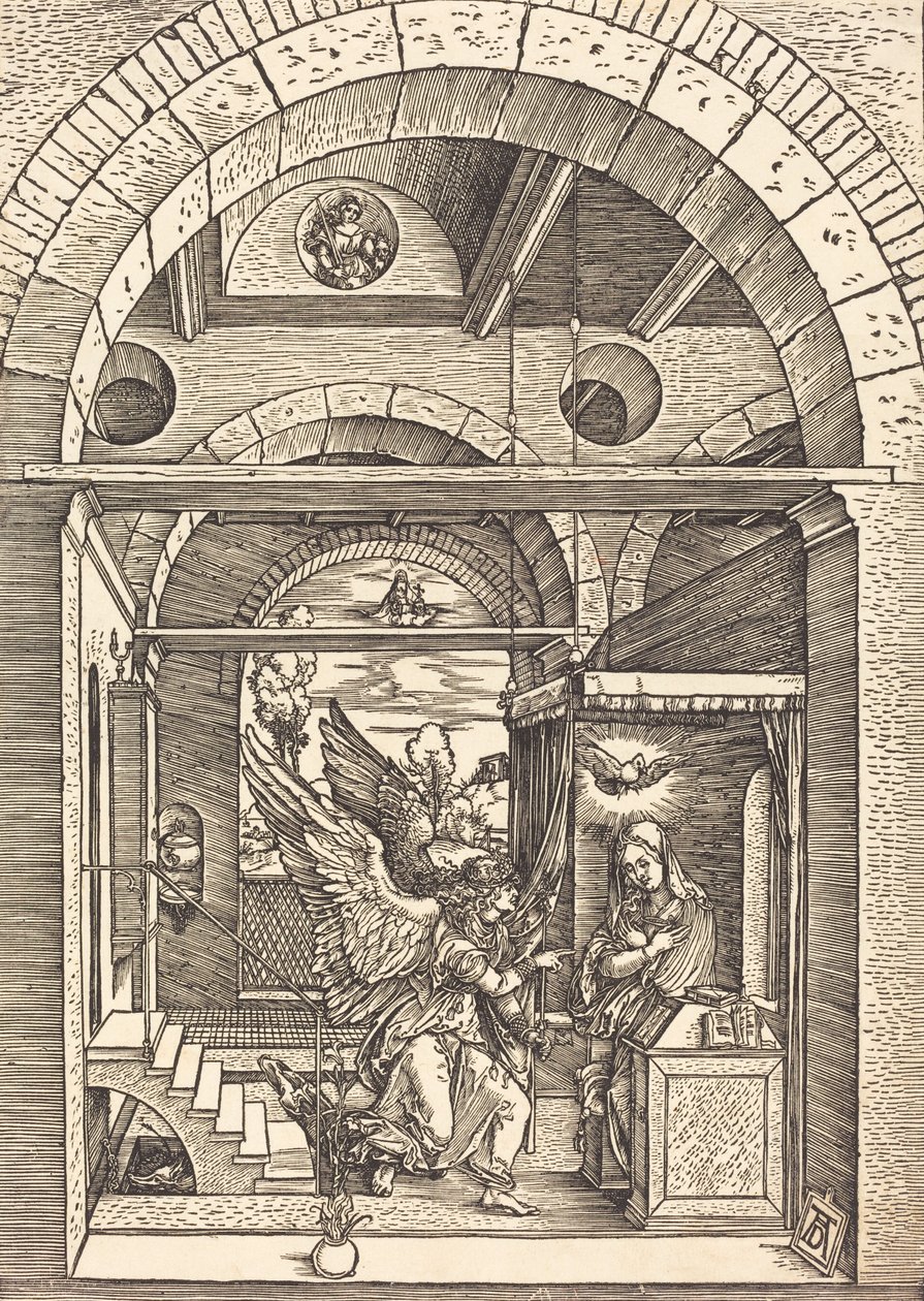 Duyuru, c. 15021504. by Albrecht Dürer