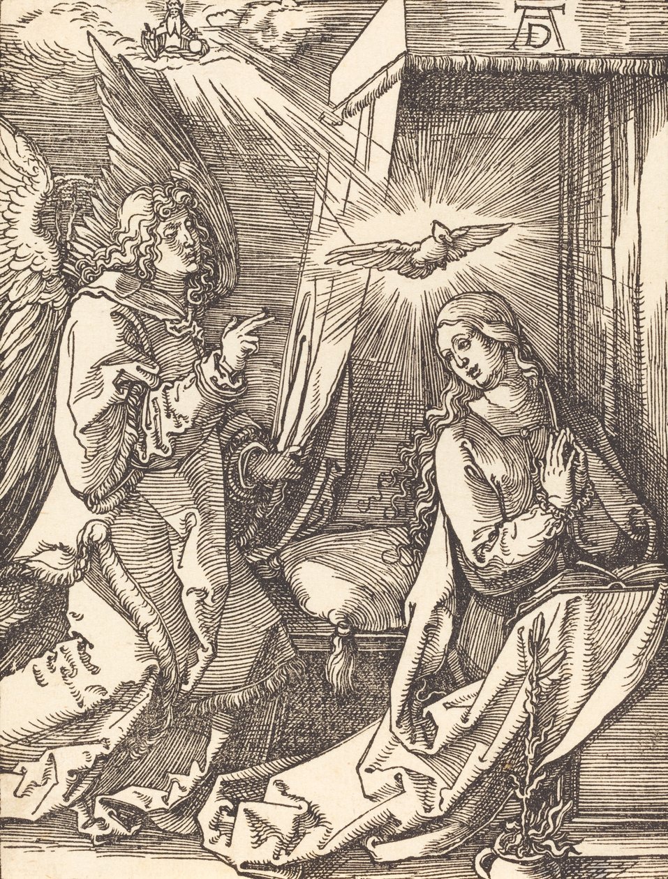 Müjde, muhtemelen c. 15091510. by Albrecht Dürer