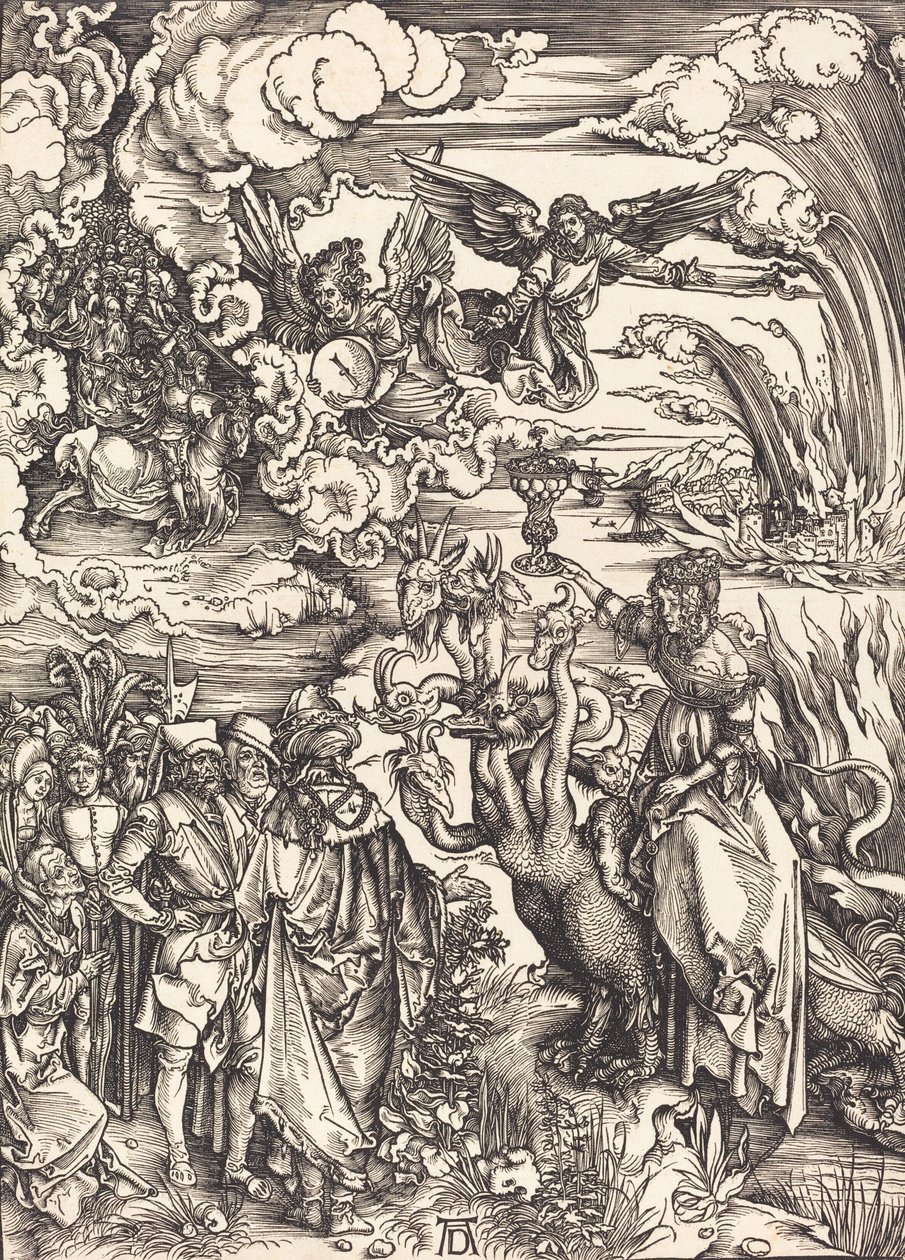 Babil Fahişesi, muhtemelen c. 14961498. by Albrecht Dürer