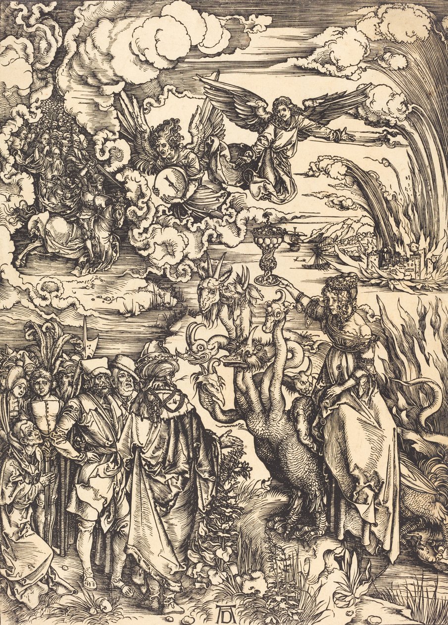 Babil Fahişesi, muhtemelen c. 14961498. by Albrecht Dürer