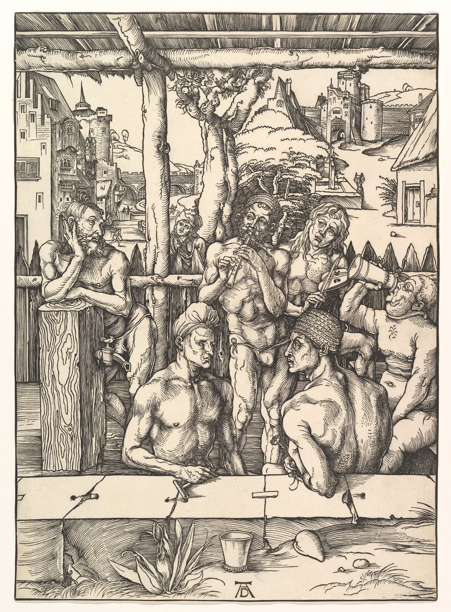 The Bath House.n.d. by Albrecht Dürer