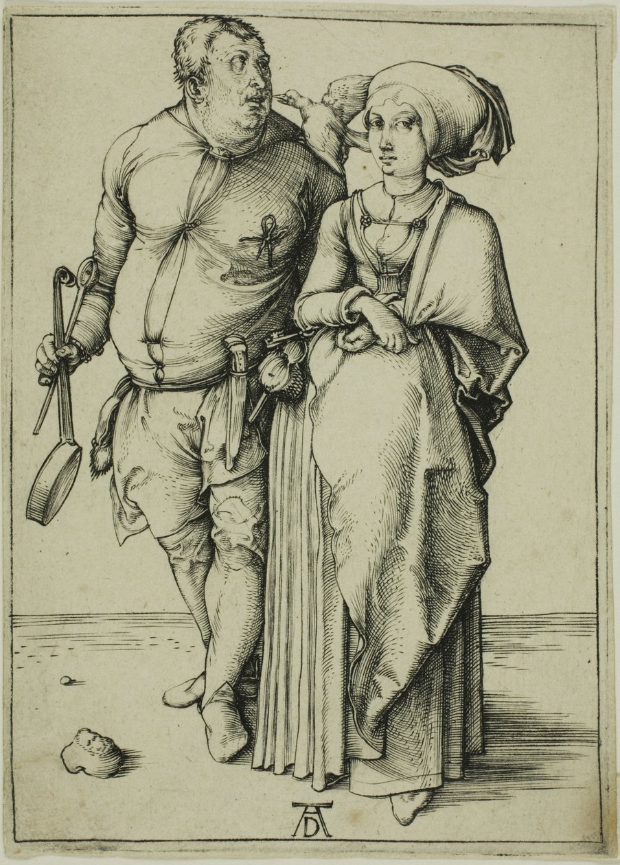 Aşçı ve Karısı by Albrecht Dürer