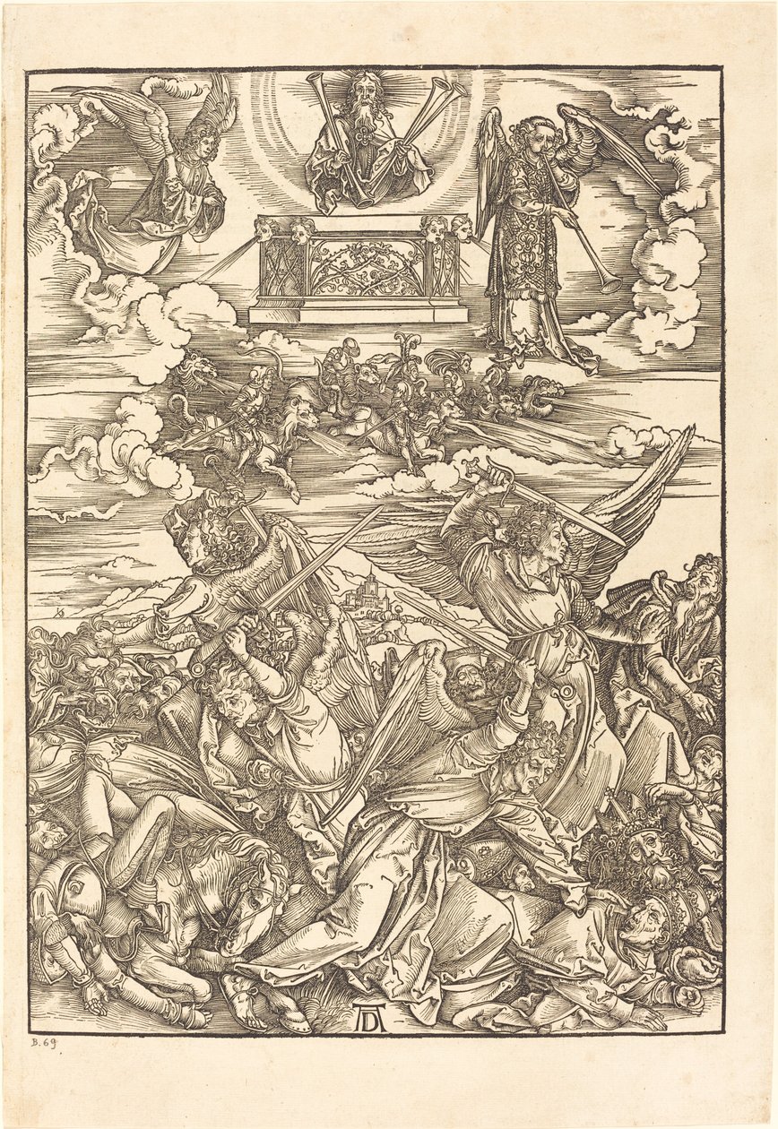 Dört İntikam Meleği by Albrecht Dürer