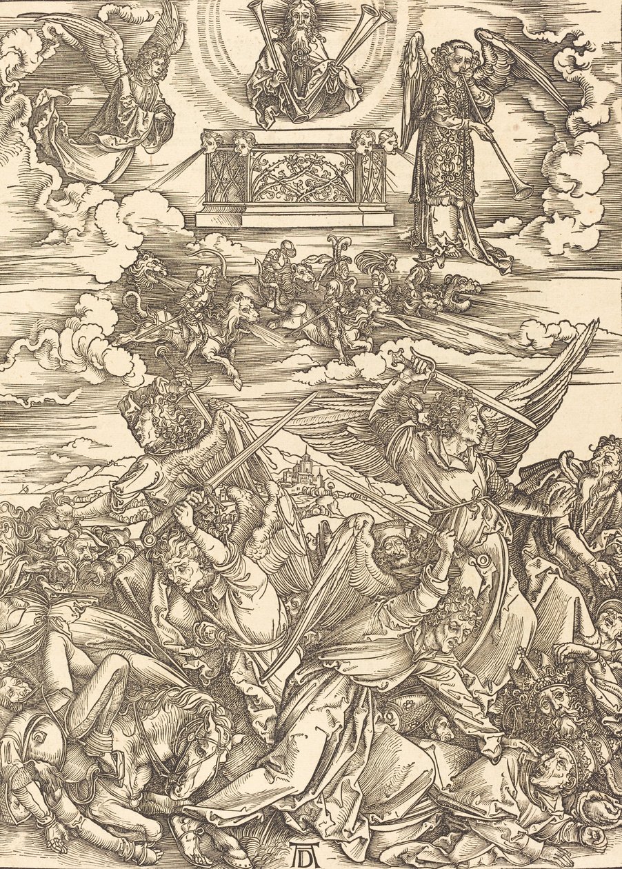 Dört İntikam Meleği, 1498. by Albrecht Dürer