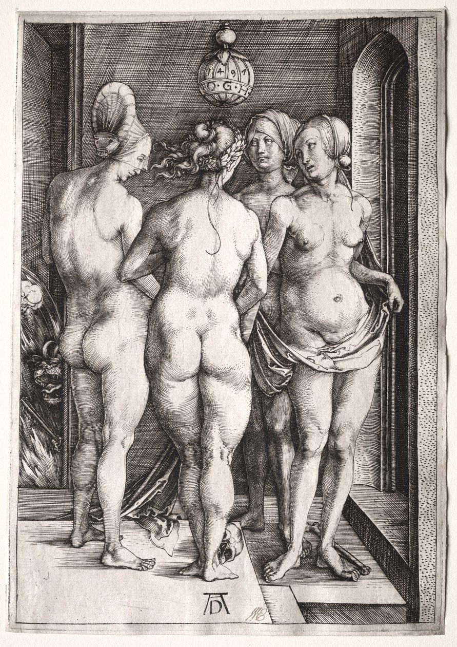 Dört Cadı (Dört Çıplak Kadın) by Albrecht Dürer