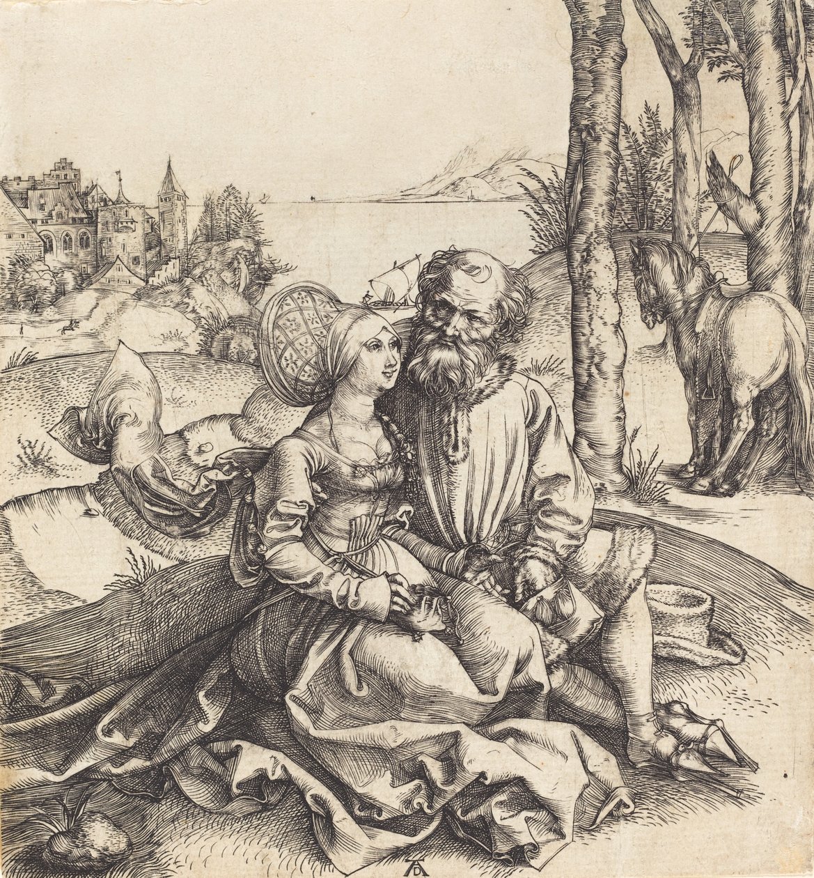 Karışık Çift, 14951496. by Albrecht Dürer