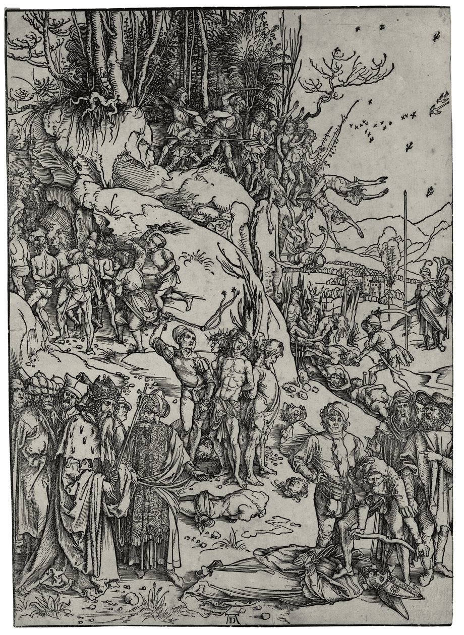 On Binlerin Şehadeti, 1497 by Albrecht Dürer