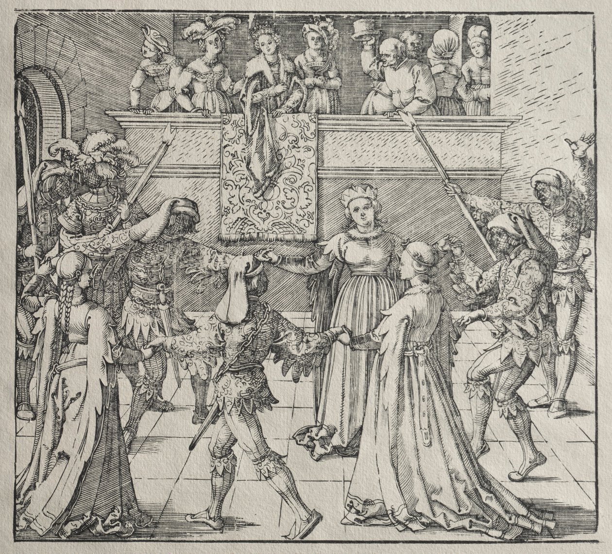 Maskeli Balo. by Albrecht Dürer