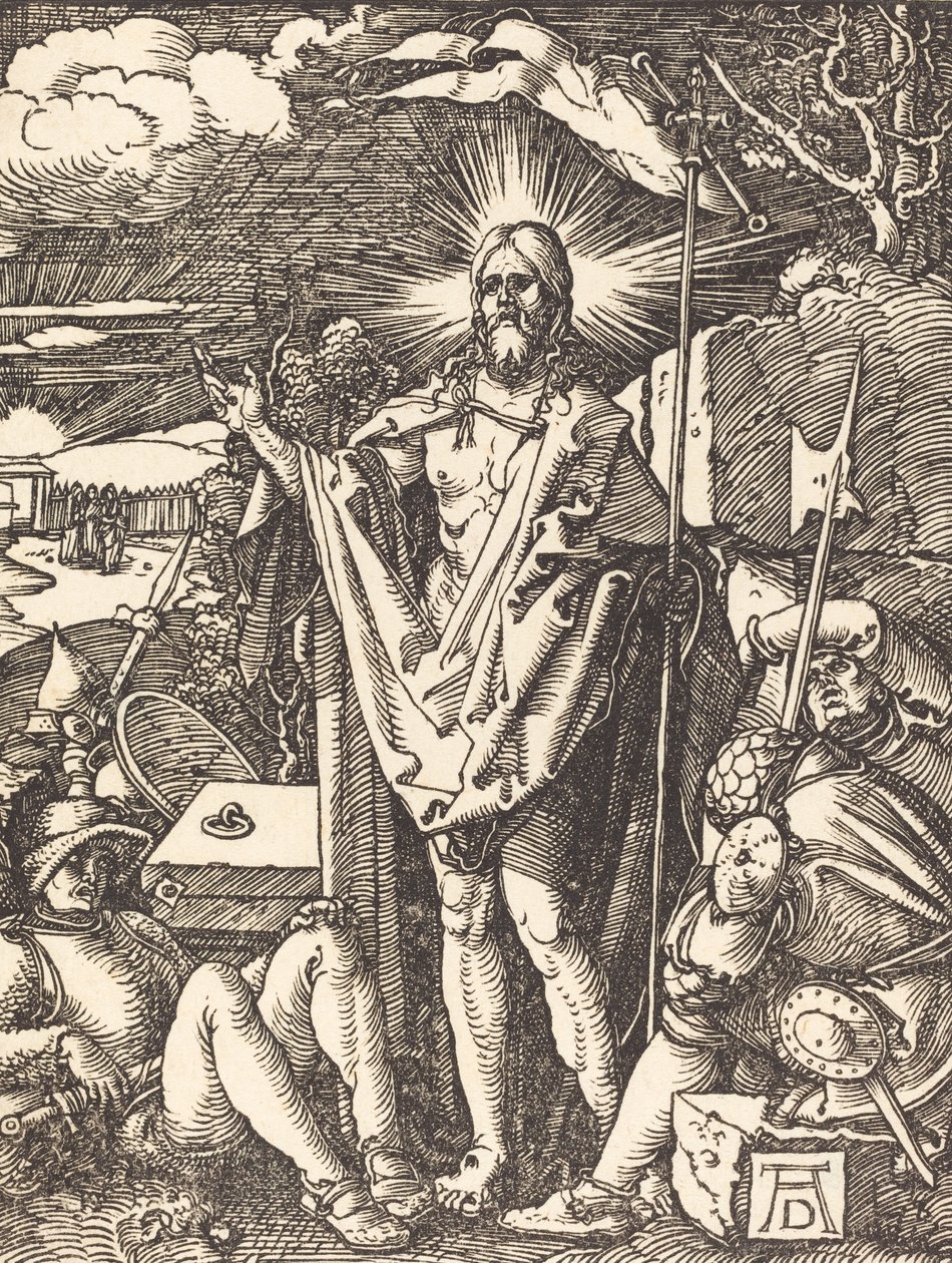 Diriliş, muhtemelen c. 15091510. by Albrecht Dürer