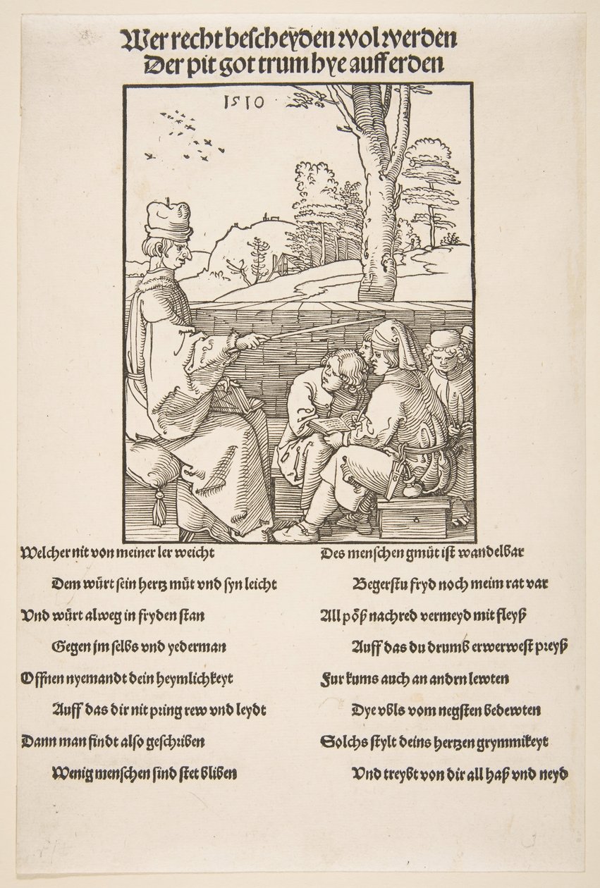 Okul Müdürü.n.d. by Albrecht Dürer