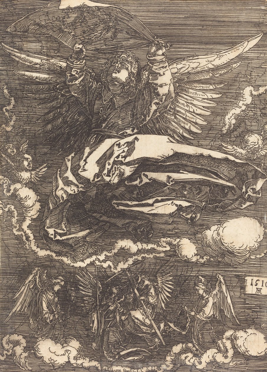 Bir Melek Tarafından Düzenlenen Sudarium, 1516. by Albrecht Dürer