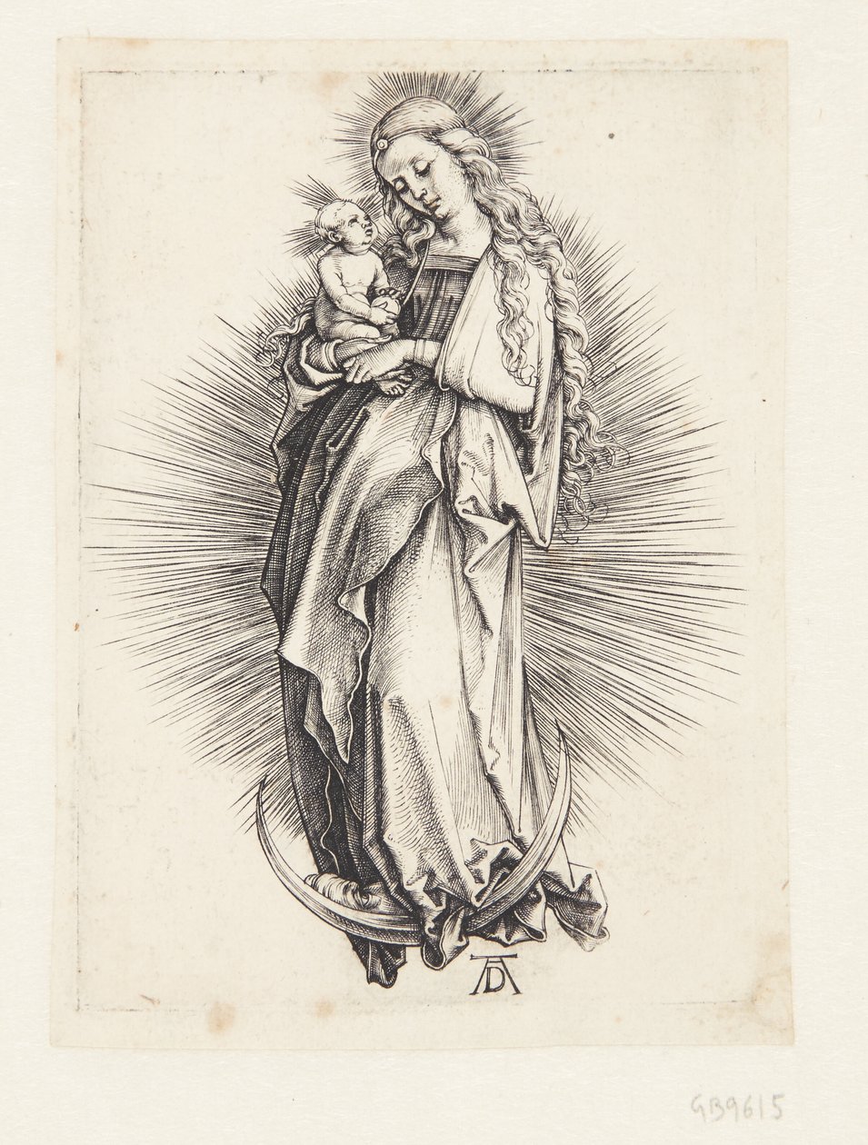 Hilal üzerindeki Bakire by Albrecht Dürer