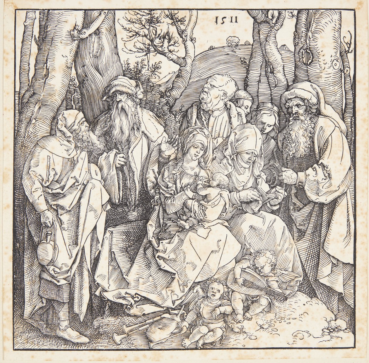 Meleklerle kutsal akrabalık by Albrecht Dürer