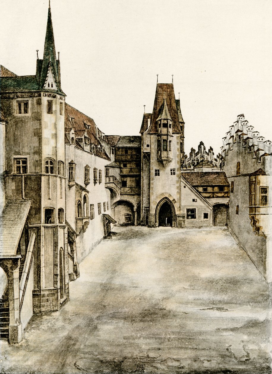 Kale avlusunun görünümü by Albrecht Dürer