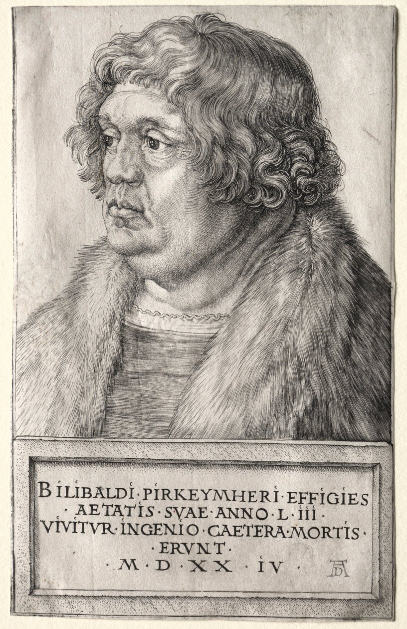 Willibald Pirkheimer, 1524. by Albrecht Dürer