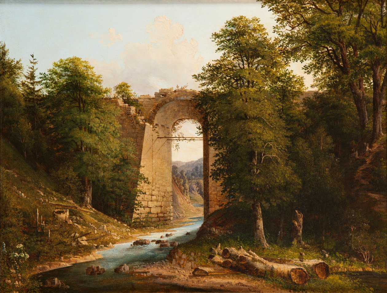 Czerna'daki köprü by Aleksander Płonczyński