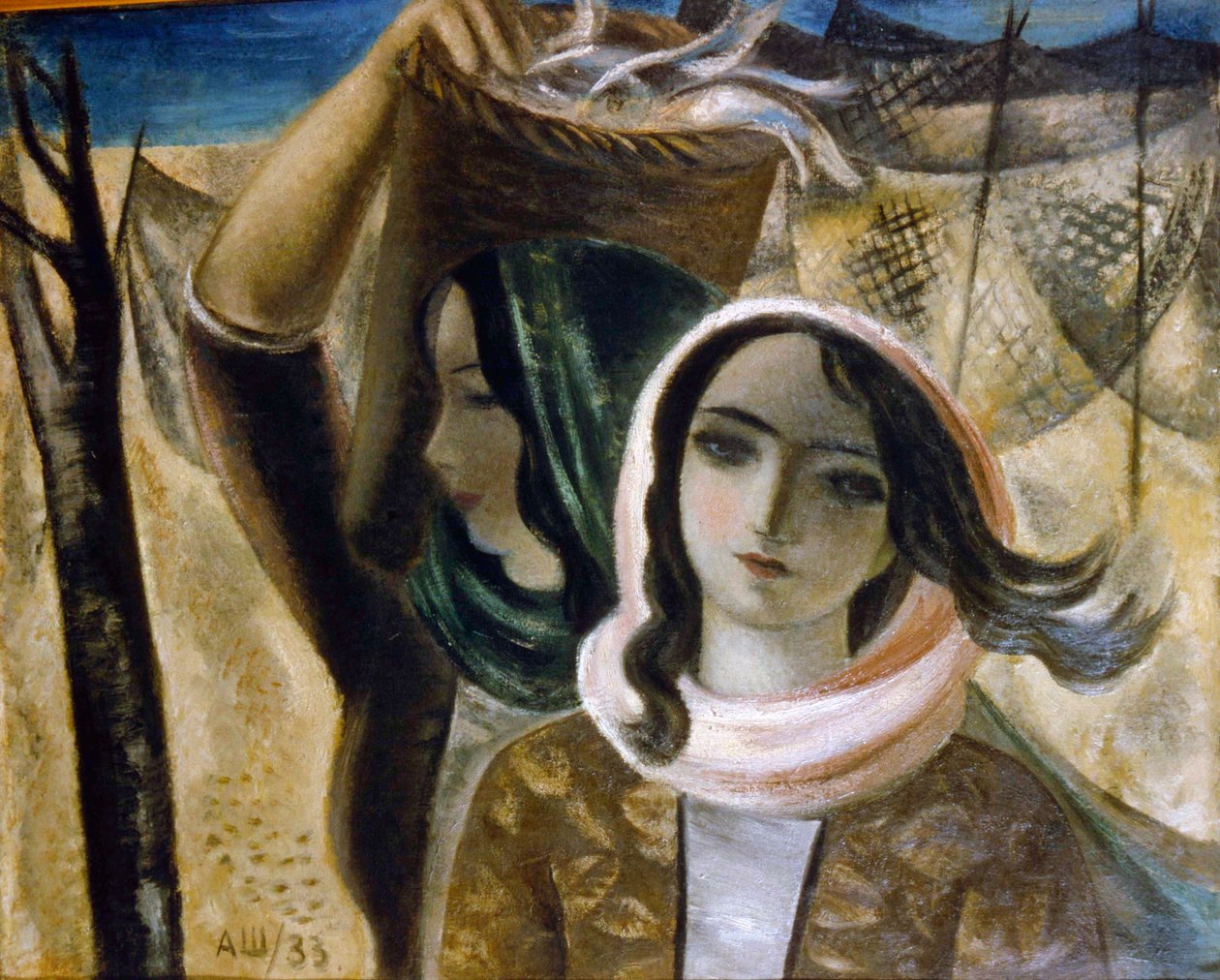 "Balıkçı Kadınlar", 1933. by Aleksandr Shevchenko