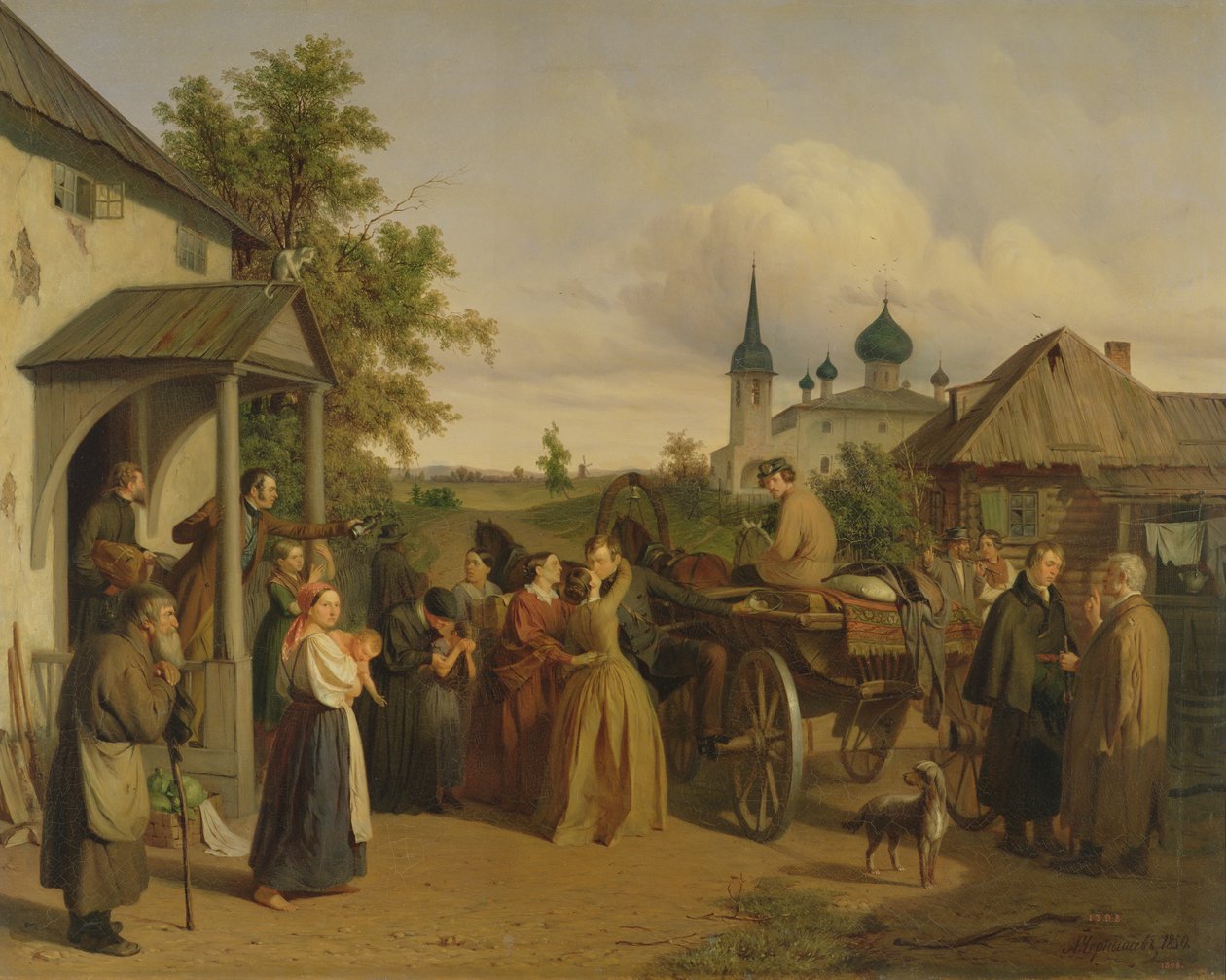 Ayrılış, 1850 by Aleksei Filippovich Chernyshev