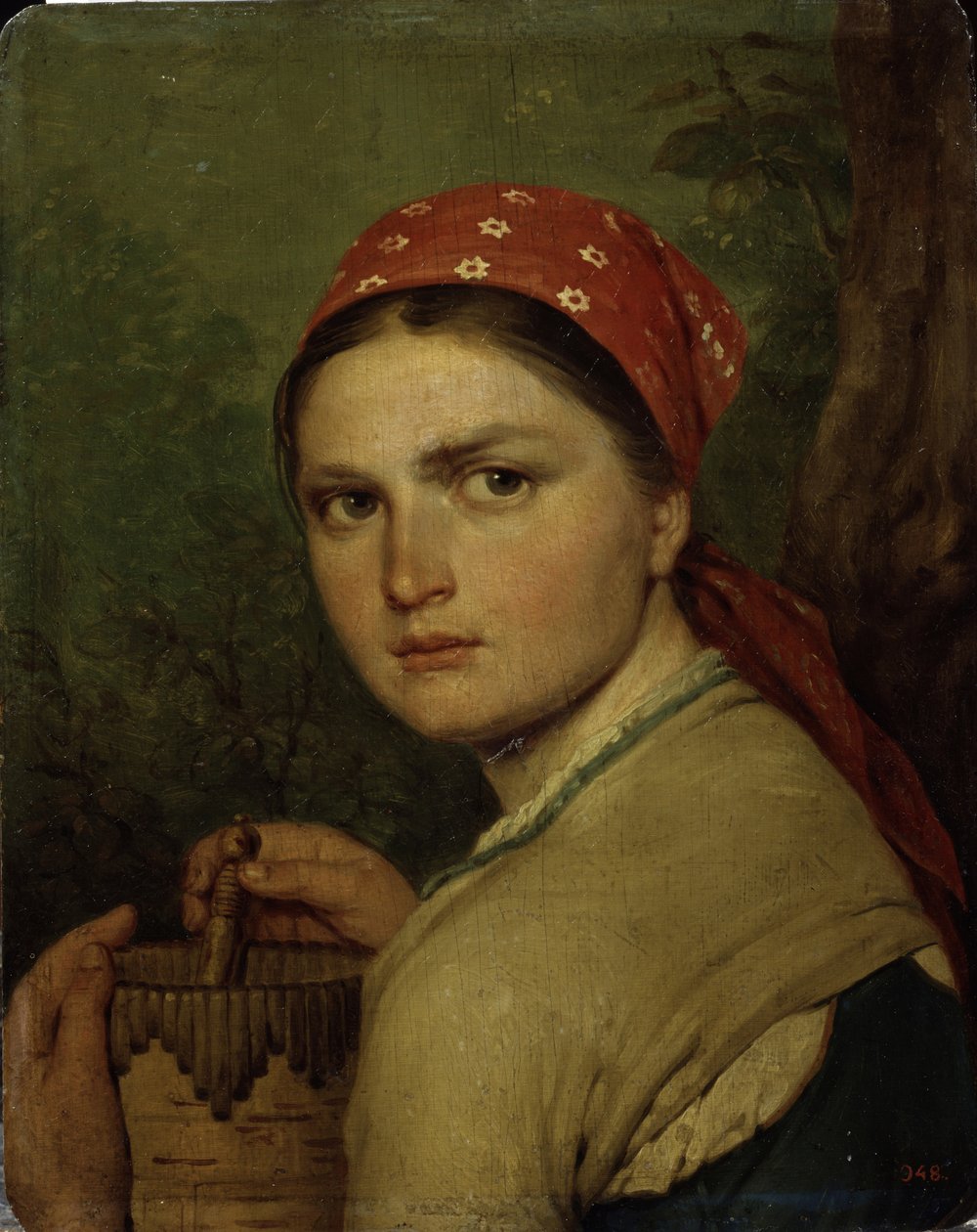 Köylü Kızı, c. 1824 by Aleksei Gavrilovich Venetsianov