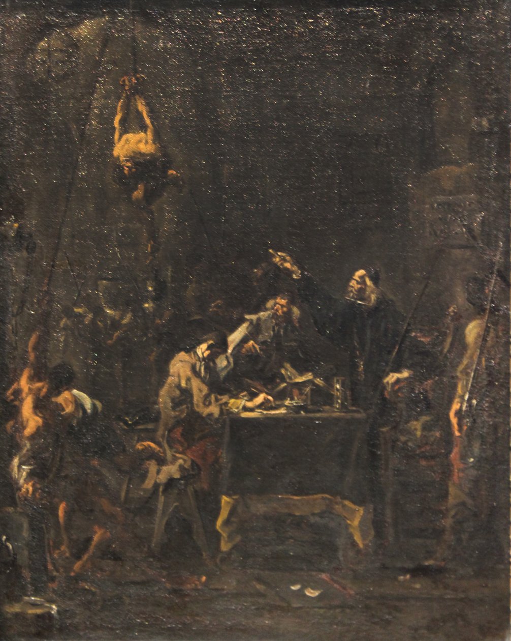 Utanç verici sorgulama (işkence sahnesi) by Alessandro Magnasco