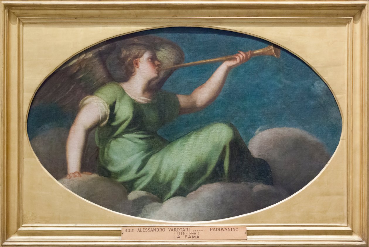Şöhret (tuval üzerine yağlıboya) by Alessandro (1588 1648) Varotari