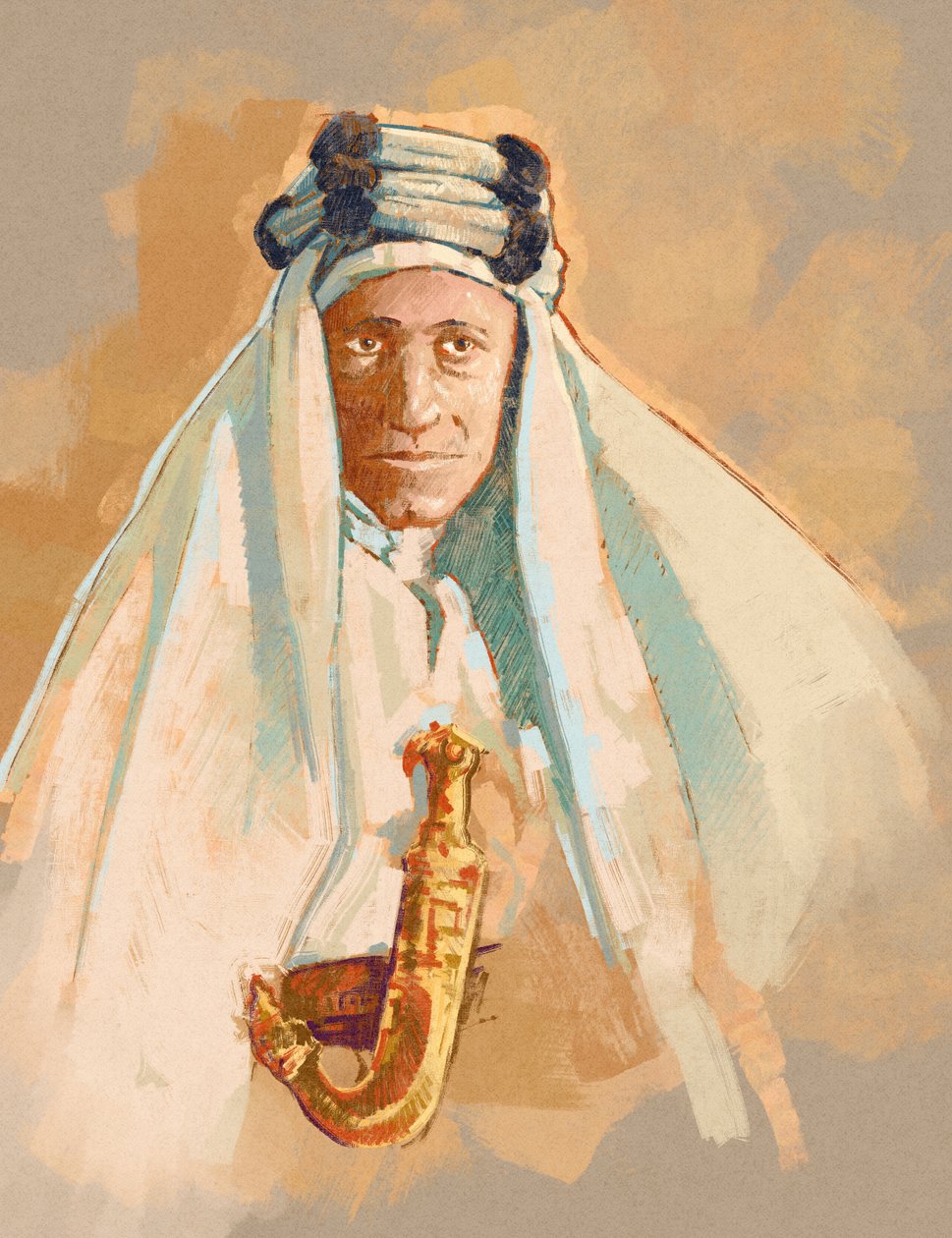 Arabistanlı Lawrence'ın Portresi (resim) by Alessandro Lonati