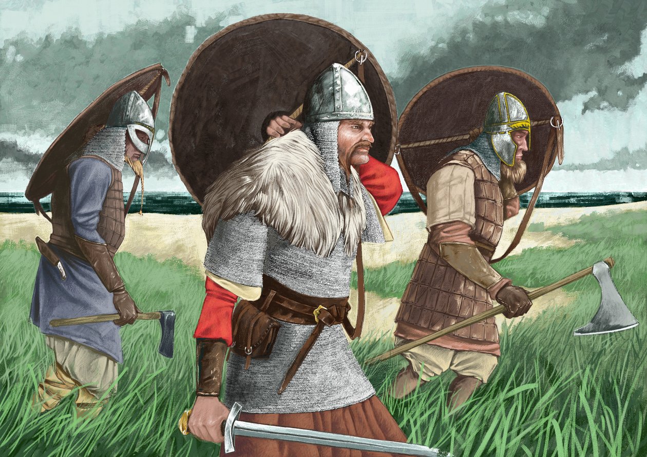 Viking savaşçıları iniş by Alessandro Lonati