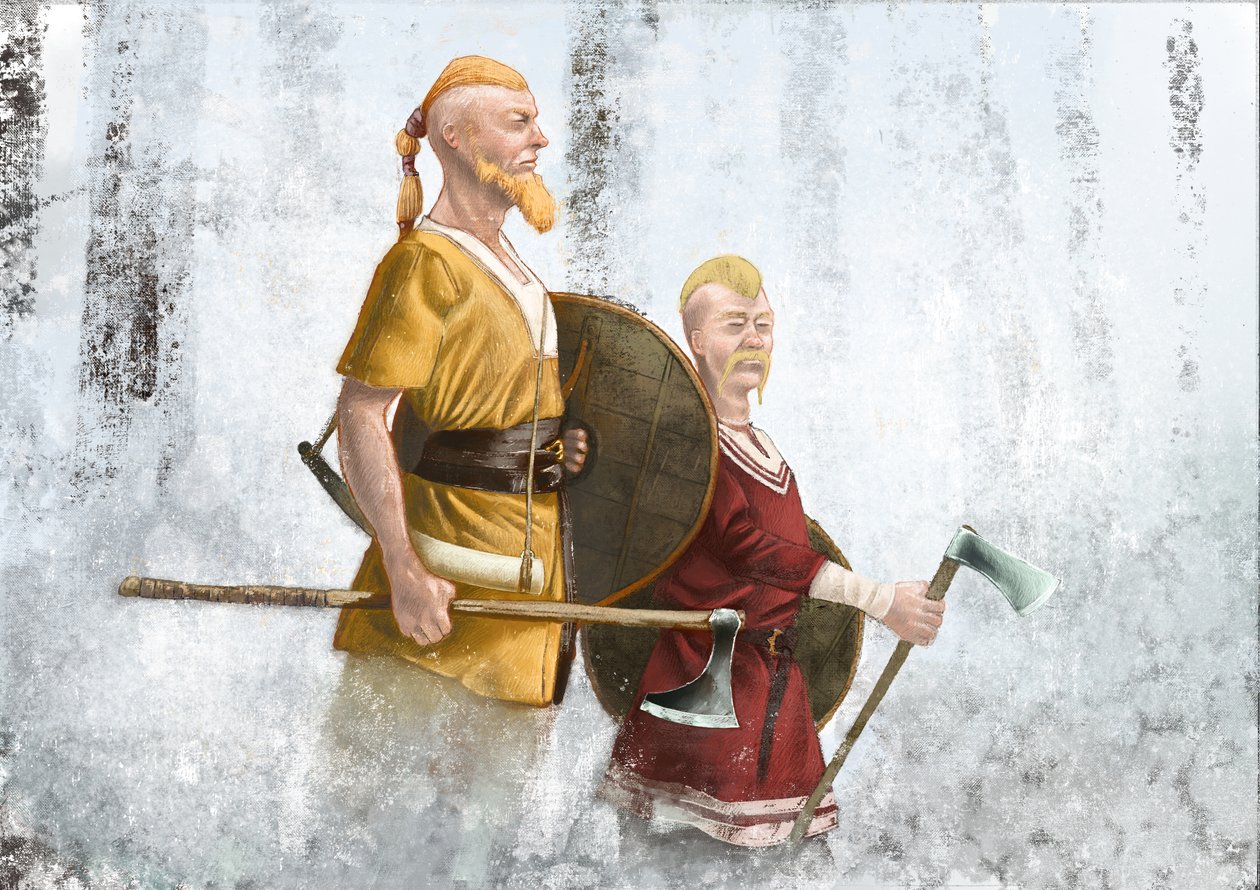 Sis ormanındaki Vikingler by Alessandro Lonati
