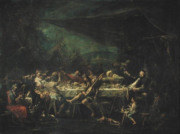 Bohem Düğün Ziyafeti, c.1730-35 by Alessandro Magnasco