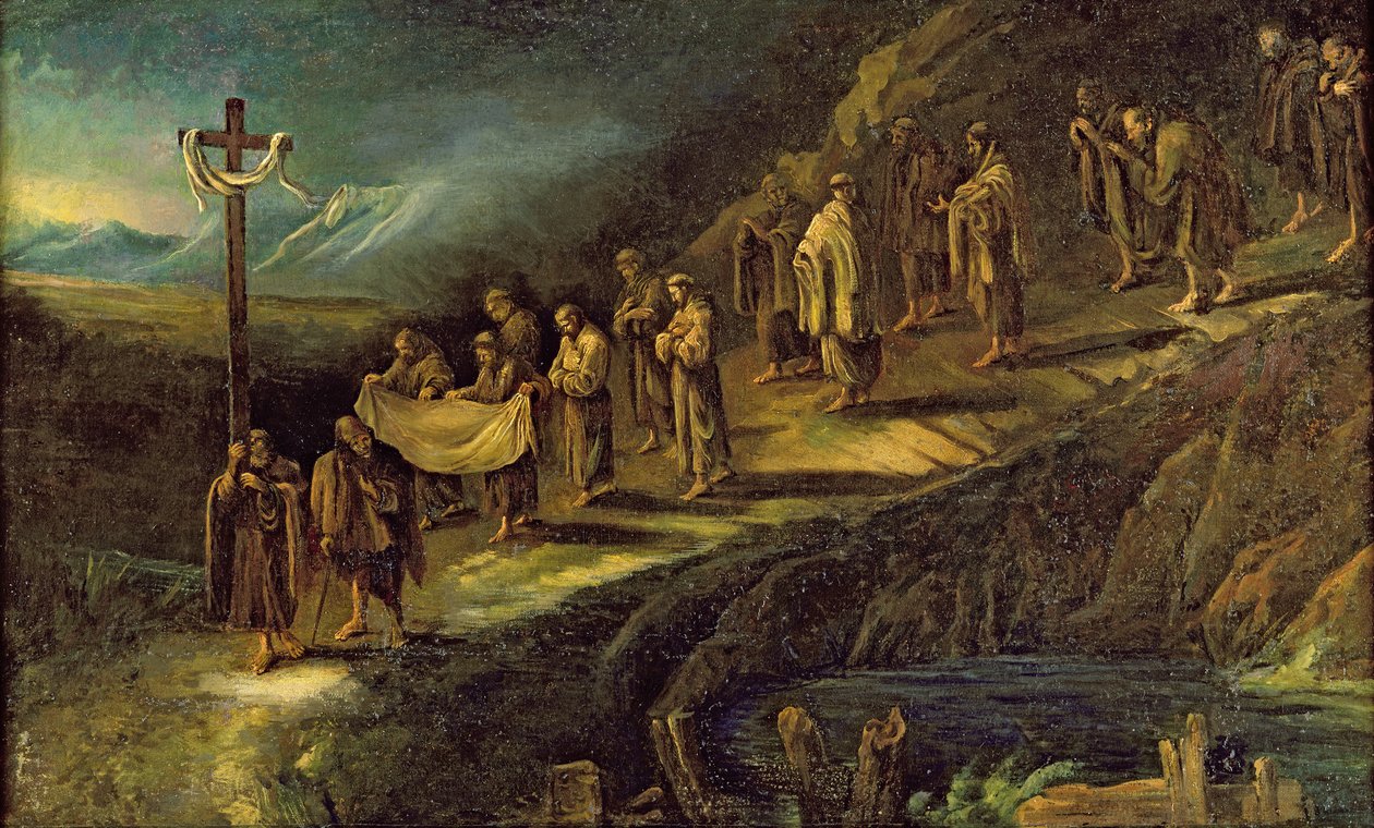Kutsal Kefen Alayı by Alessandro Magnasco
