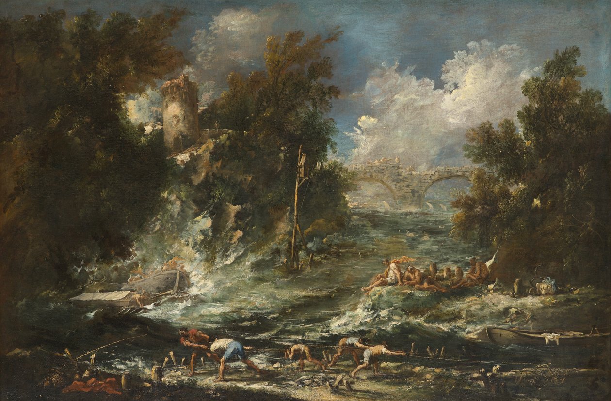 Fırtına, c.1710-1720 by Alessandro Magnasco
