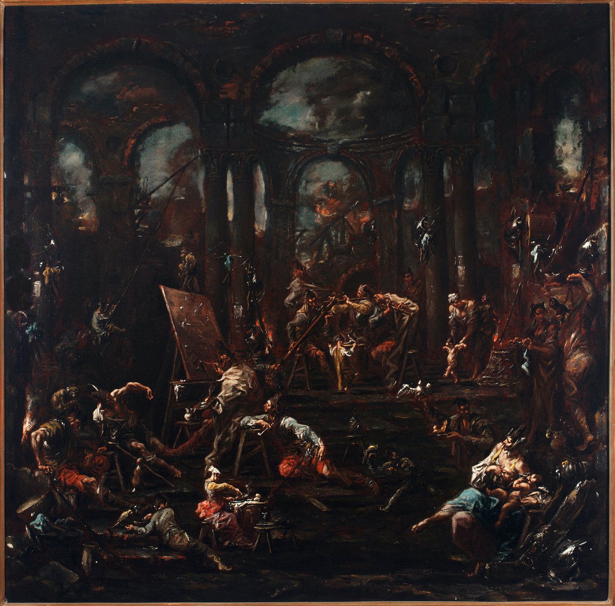 Dilenci ressam (tuval üzerine yağlı boya by Alessandro Magnasco