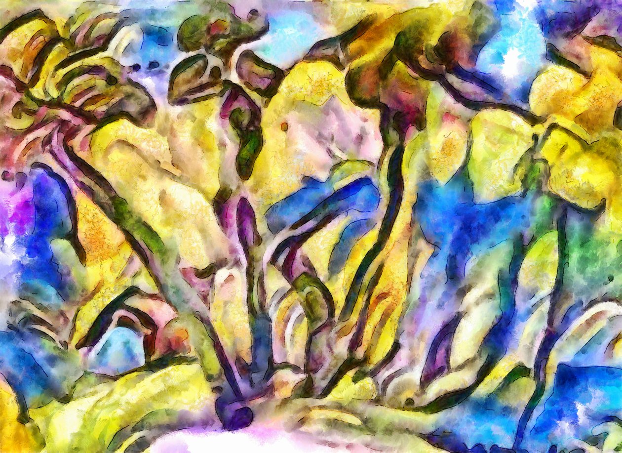 edge of the forest,2017, by Alex Caminker