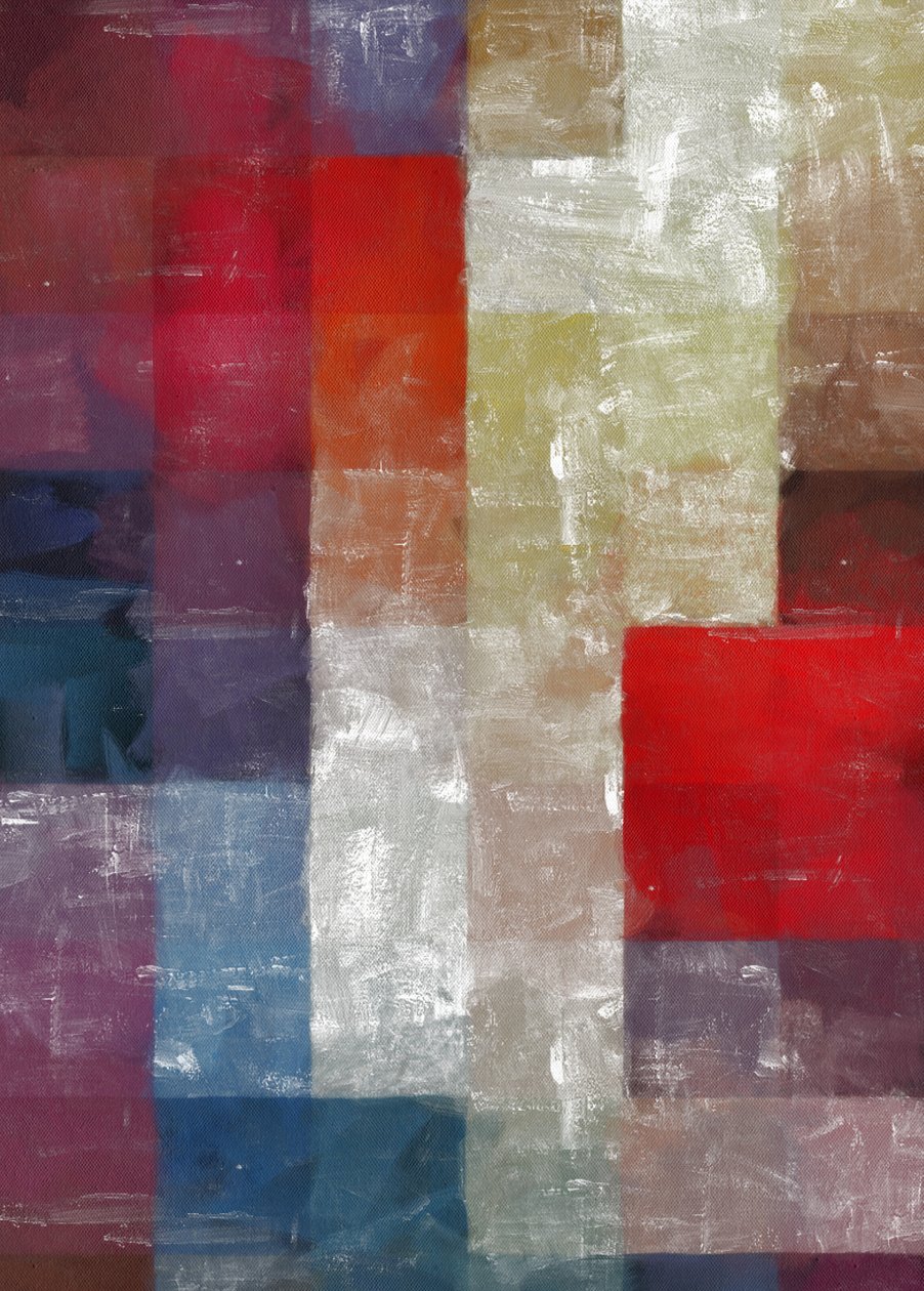 untitled with red,2017, by Alex Caminker